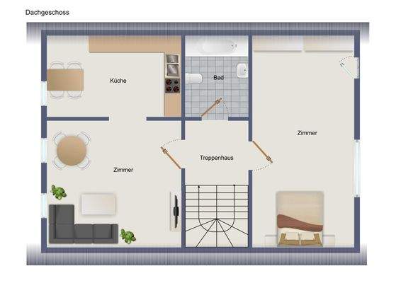 Grundriss Vorderhaus Dachgeschoss