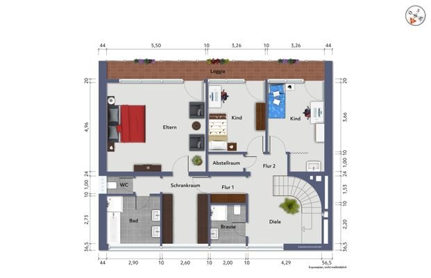 Grundriss Obergeschoss