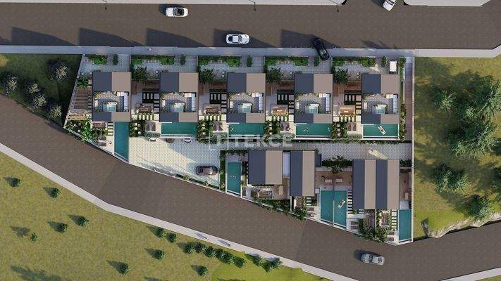 Elegant Detached Villas with Private Pools in Alanya Tepe