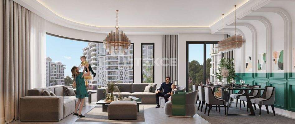 Flats for Sale in Kocaeli Izmit with Balconies and Terraces