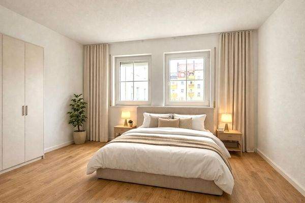 Einrichtungsbeispiel Schlafzimmer