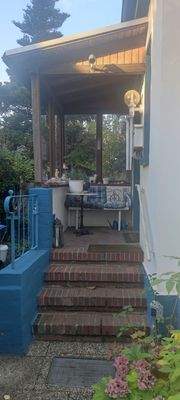 Überdachter Eingangsbereich