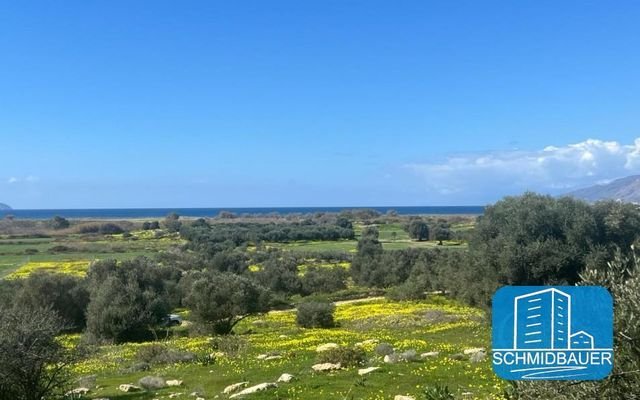 Kreta, Afrathias: Grundstück mit herrlichem Meerblick zu verkaufen