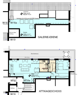 Grundriss Wohnung WE 18a