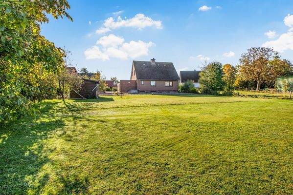 Gartenseitige Hausansicht