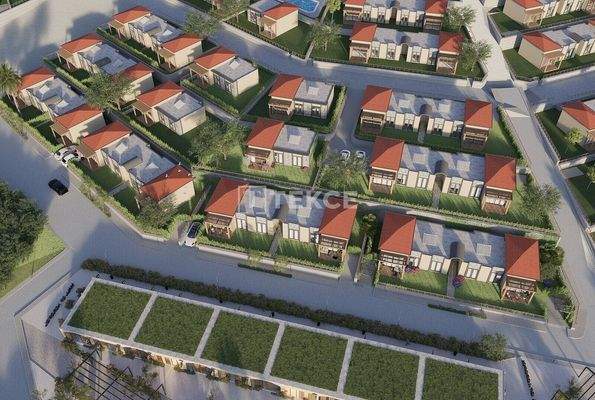 Detached Villas in a Project with Shopping Center in Bodrum