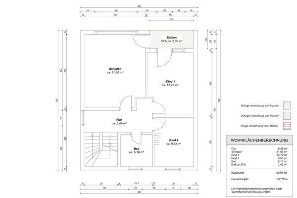 Grundriss Obergeschoss