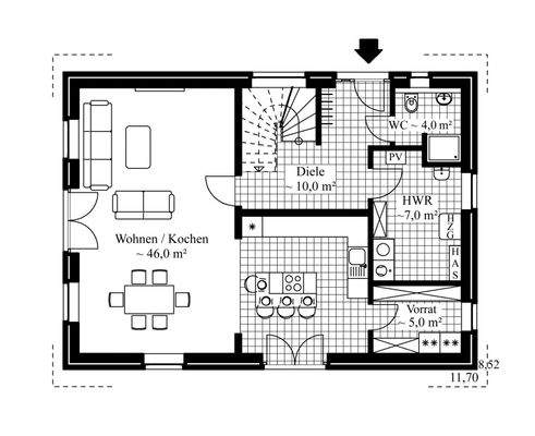 Grundrissbeispiel EG