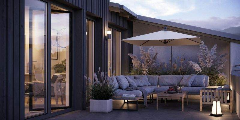 Entspannen auf der Dachterrasse