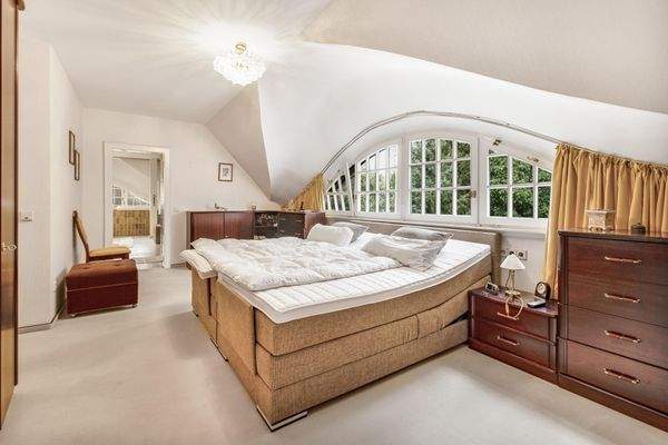 Schlafbereich im Dachgeschoss