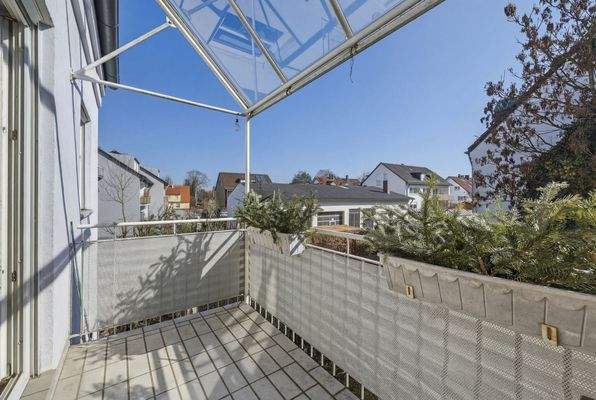 Blick vom Balkon nach Osten