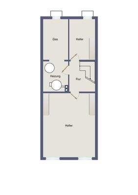 Der unverbindlicher Grundriss Keller