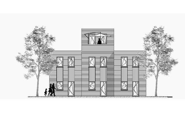 Reihenhaus Gartenansicht – auch möglich als Doppelhaus