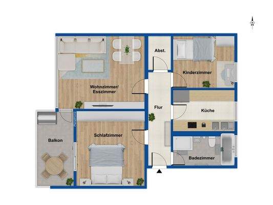 Grundriss 2. Obergeschoss