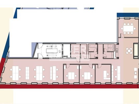 Grundriss 325 m² (Aufteilungsbeispiel)