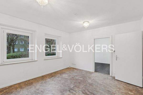 Wohnzimmer Blick zum Schlafzimmer