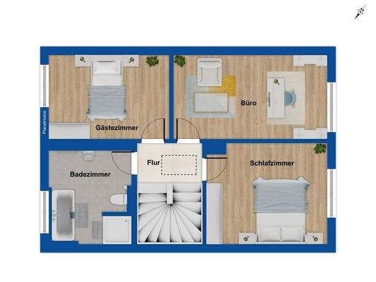 Grundriss Obergeschoss