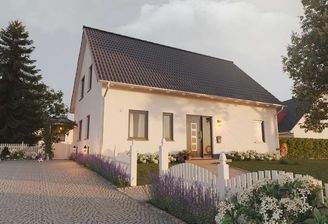 Landhaus Straßenansicht weiß