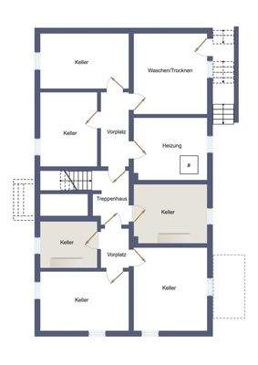 unverbindlicher Grundriss Keller 2D