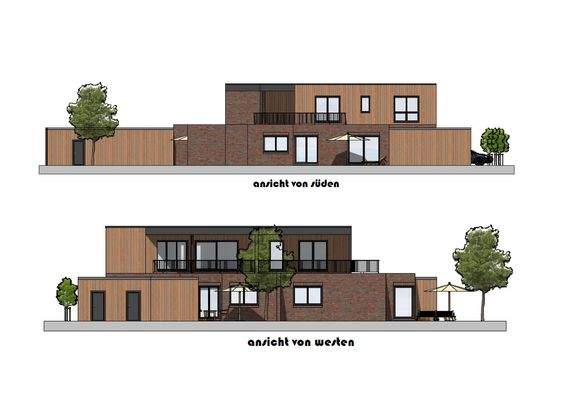 Ansichten - Süden und Westen