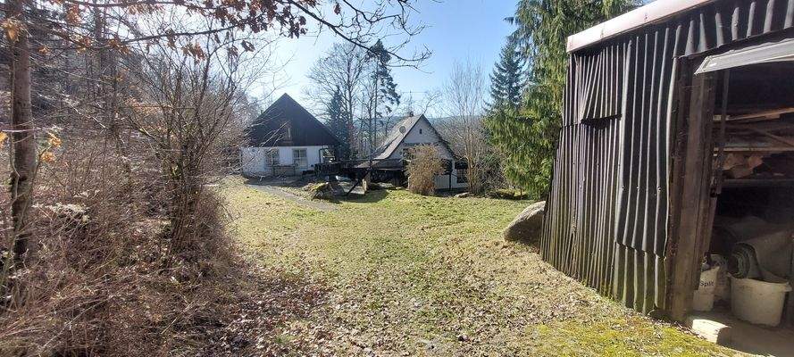 Gartenansicht - Scheune