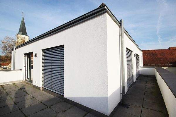 Sonnige Dachterrasse