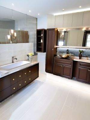 Badezimmer-Einrichtungsbeispiel