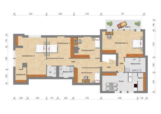 Grundriss Dachgeschoss