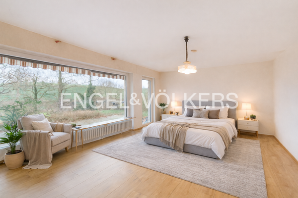 Virtuelles Homestaging - mögliche Gestaltung des Schlafzimmers