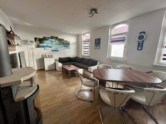 Wohnzimmer mit Schwedenofen