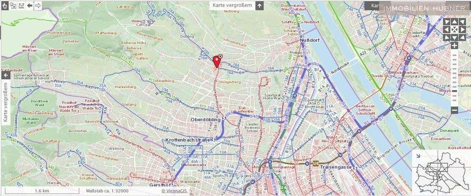 Lageplan mit Öffis