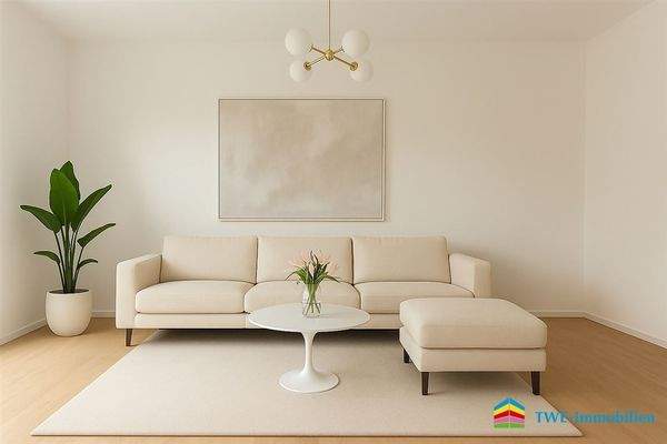 Wohnzimmer - virtually staged