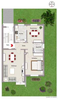 aktueller Grundriss Erdgeschoss