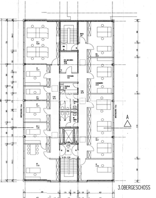 Grundriss 3. Obergeschoss Logi