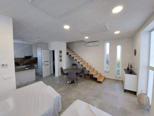 Wohn-/Esszimmer mit offener Küche