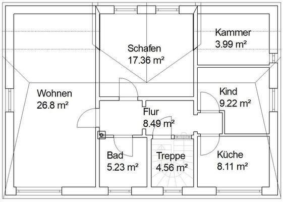 Grundriss Dachgeschoß