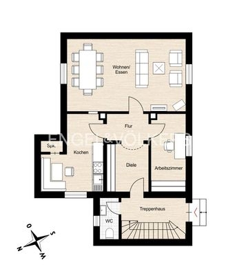 Grundriss EG Vorderhaus