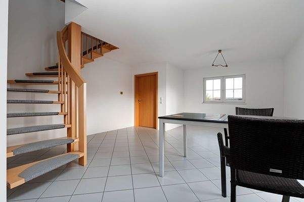 Hinauf ins Dachgeschoss