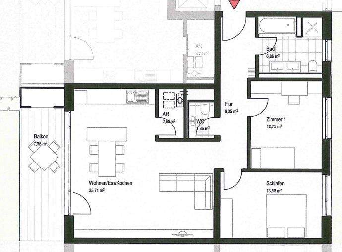 Ausstattung: 3-Fach ... - Vermietung 3-Zimmer-Wohnungen