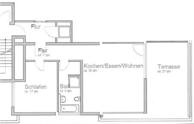 Grundriss WE 1