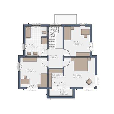 Grundriss Obergeschoss