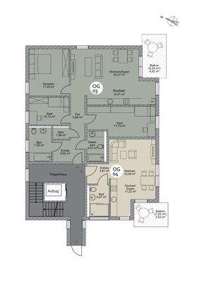Grundriss HAUS II_Obergeschoss