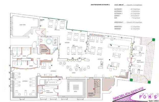 Grundriss GASTRO Entwurf 2 