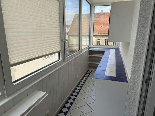 Loggia an der Küche