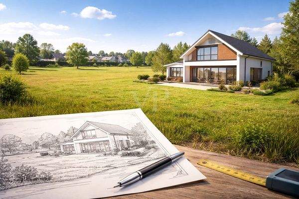 Hausplanung / KI generiertes Bild