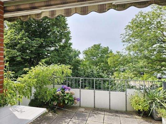 Blick aus dem Wohnzimmer