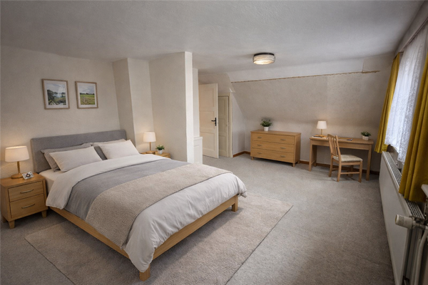 Schlafzimmer - virtually staged