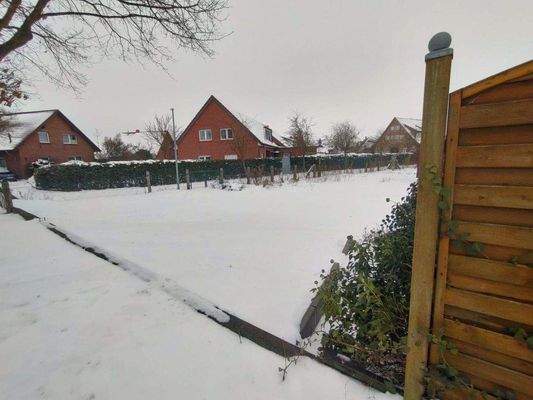 Blick auf das Wohngrundstück