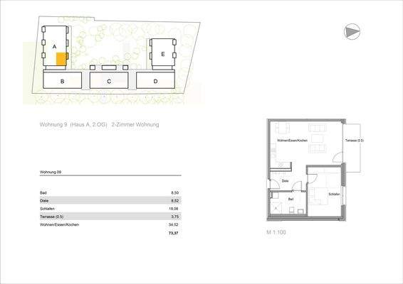 Wohnung A-09 im 2. Obergeschoss