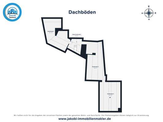 Grundriss Dachböden